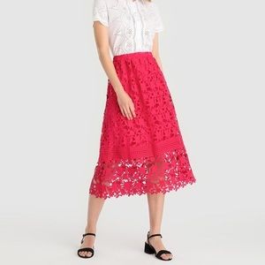 Tintoretto pink flower long skirt